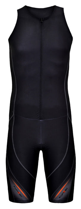 Funkier Men's Pace Mens Tri Suit/Triathlon Suit. Black. (trs-4503-sg-1