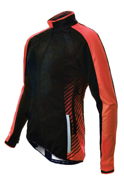 Funkier Tacona WJ-1324 Ladies Softshell Jacket in Black/Red - Small