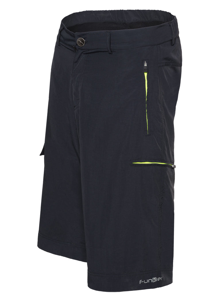 Funkier Men's Adventure Baggy Shorts with Padded Liner MTB Active Mountain Bike
