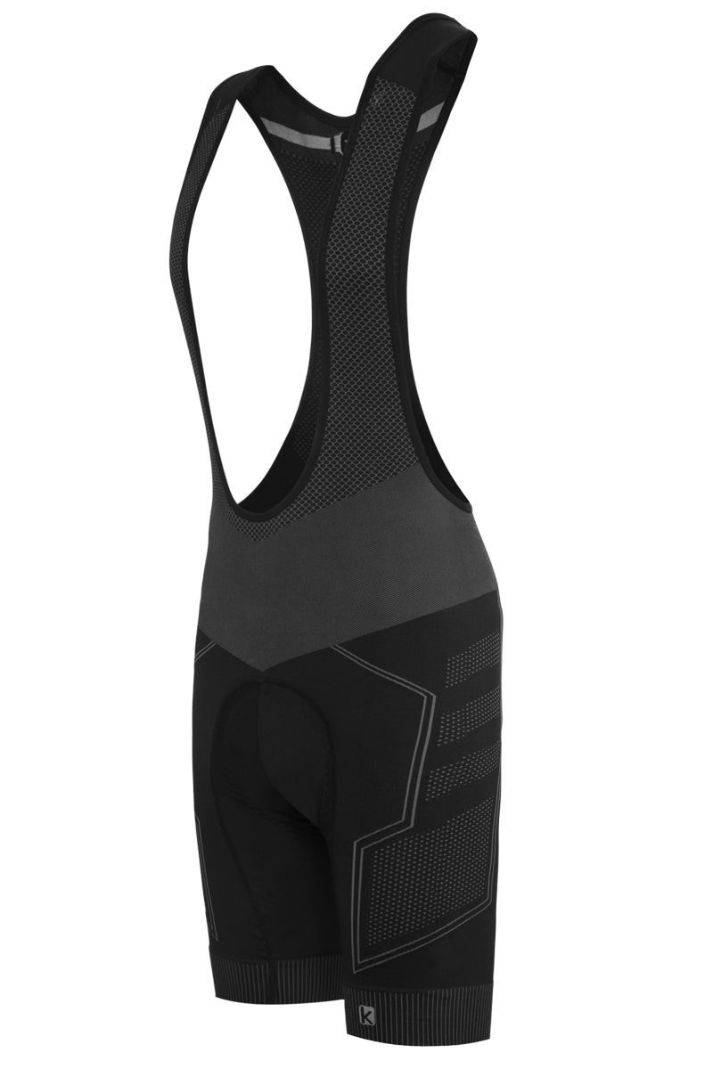 Funkier Potenza BS-6005-C14 Seamless-Tech Bib Shorts in Black/Grey - XS-S
