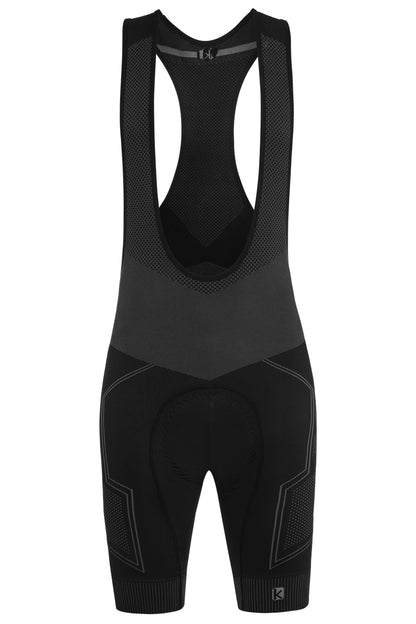 Funkier Potenza BS-6005-C14 Seamless-Tech Bib Shorts in Black/Grey - XS-S