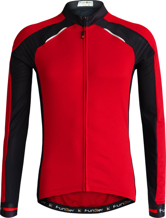 Funkier Talana Gents Active Long Sleeve Jersey in Red/Black (J-730-LW) - Medium