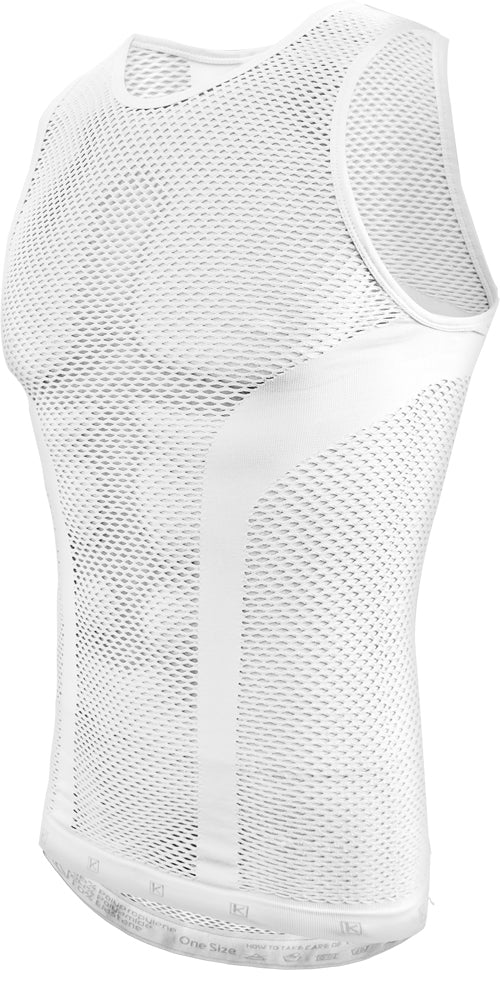 Funkier Vesta Gents Pro Summer Lightweight Baselayer in White (ST-1100). M-L