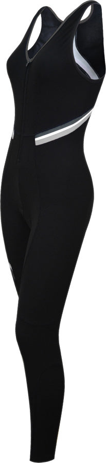 Funkier Thermesse S-980W-C12 Ladies Winter Double Strap Bib Tights in Black. Small