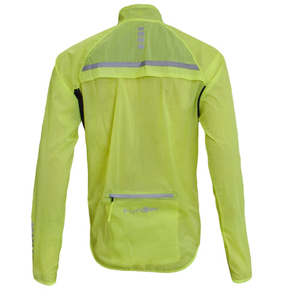Funkier - Vélo: Dryride Pro Homme Imperméable Veste en Fluo Yellow-Yellow