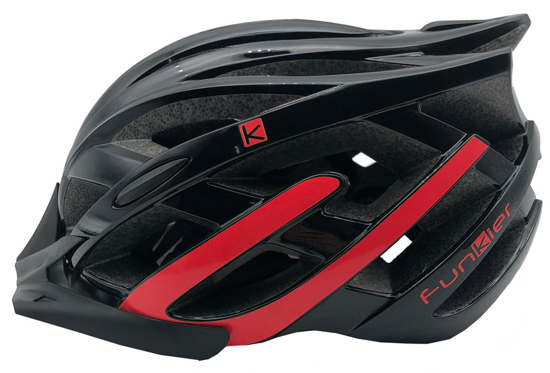 Funkier F-365 Leisure Inmold Helmet in Black/Red 58-62cm