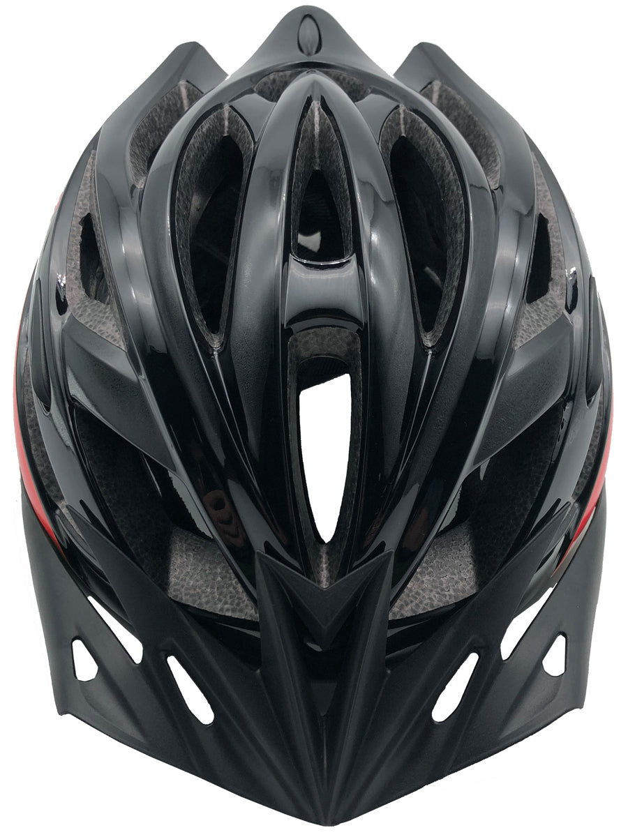 Funkier F-365 Leisure Inmold Helmet in Black/Red 58-62cm