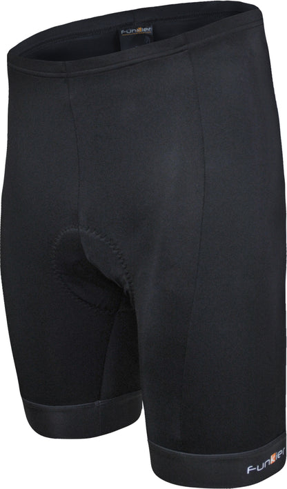 Funkier - Bike: F-77-7 Panel 4-Way Stretch Shorts (B1 Pad) in Black-BLACK
