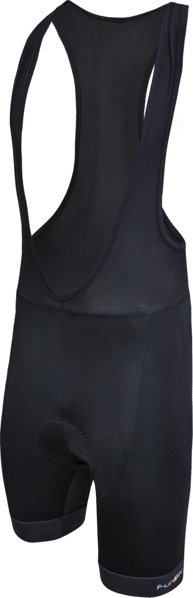Funkier - Bike: F-Max 17 Panel 4-Way Bib Shorts (B1 Pad) in Black-BLACK