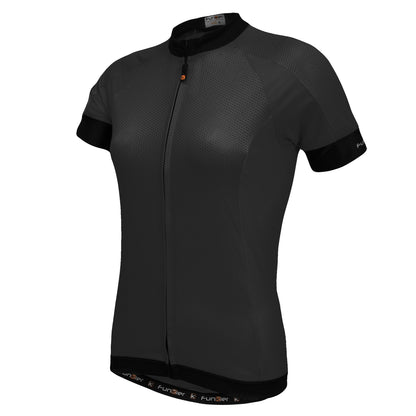 Funkier Ibera Ladies Active S/S Jersey in Black - Small [Black]