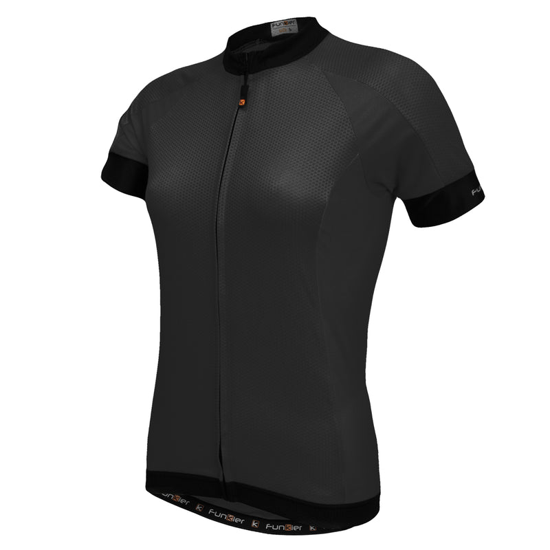 Funkier Ibera Ladies Active S/S Jersey in Black - Medium [Black]