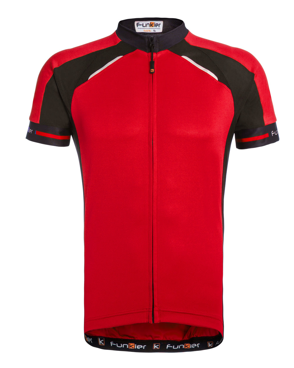 Funkier Sabre Kids Active S/S Jersey in Red - Medium (Age 10) [Red]