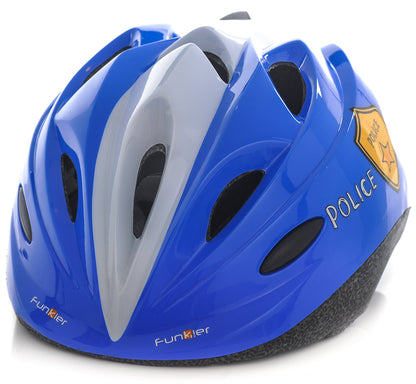 Funkier Dreamz Kids Helmet in Blue Police (46-51cm)
