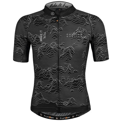 Funkier Mirano Gents Pro Short Sleeve Jersey in Black - X-Large