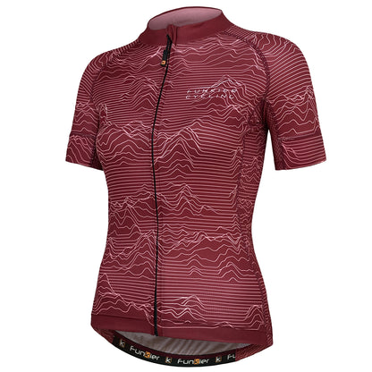 Funkier Arissa Ladies Pro Short Sleeve Jersey in Red - Medium