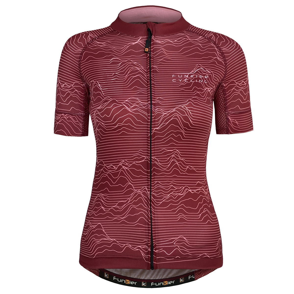 Funkier Arissa Ladies Pro Short Sleeve Jersey in Red - Medium
