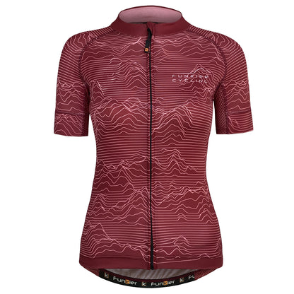 Funkier Arissa Ladies Pro Short Sleeve Jersey in Red - Large