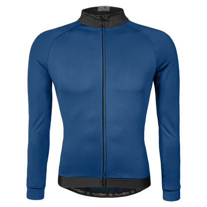 Funkier AirBloc Thermal Long Sleeve Jersey in Blue - Small [Blue]