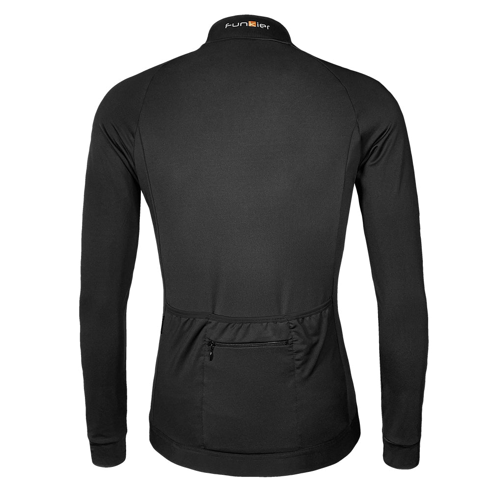 Funkier AirBloc Thermal Long Sleeve Jersey in Black - Small [Black]