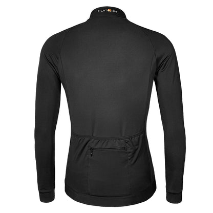 Funkier AirBloc Thermal Long Sleeve Jersey in Black - Medium [Black]