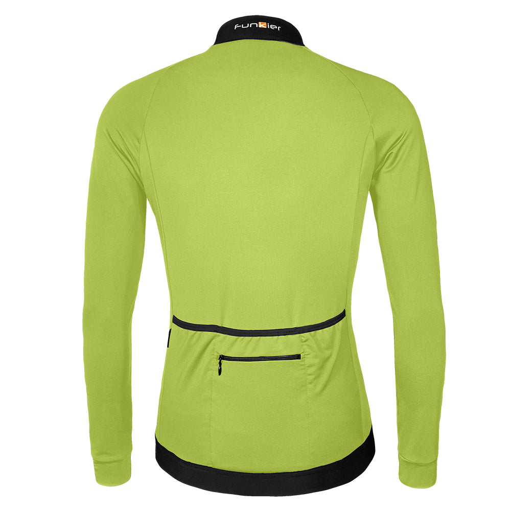 Funkier AirBloc Thermal Long Sleeve Jersey in Yellow - Small [Yellow]