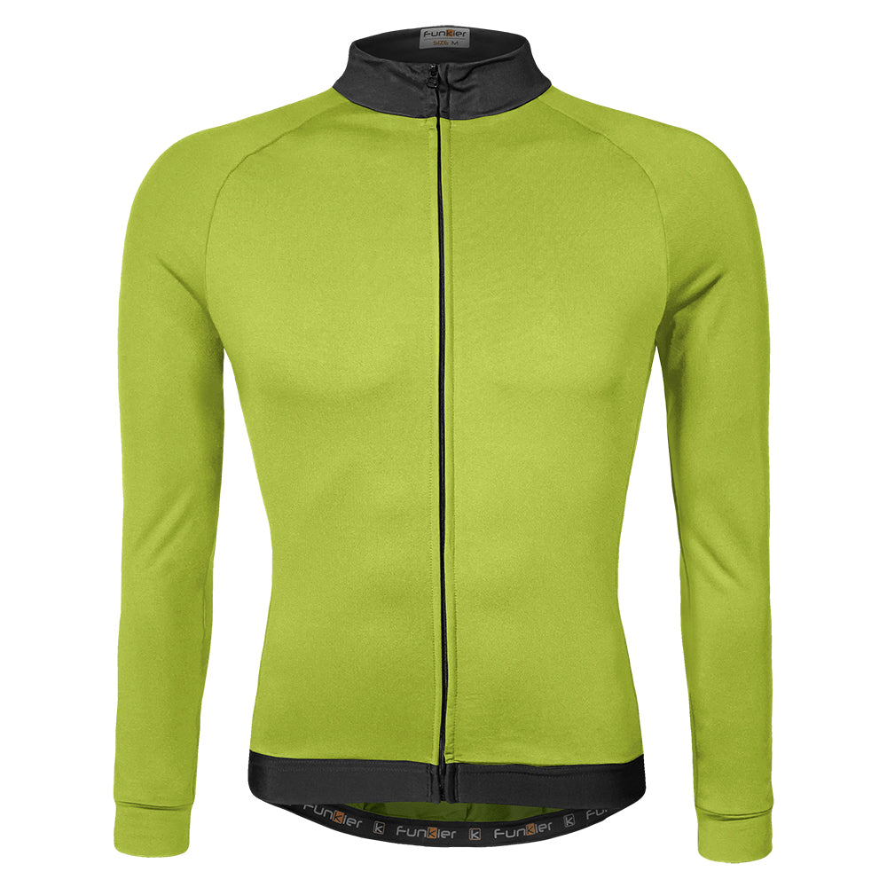 Funkier AirBloc Thermal Long Sleeve Jersey in Yellow - Medium [Yellow]