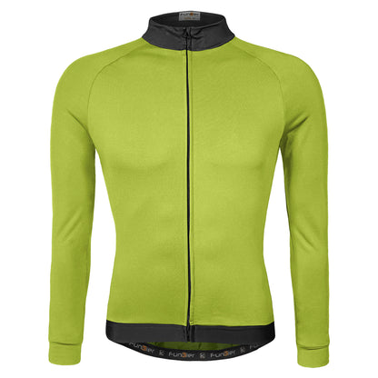 Funkier AirBloc Thermal Long Sleeve Jersey in Yellow - Medium [Yellow]