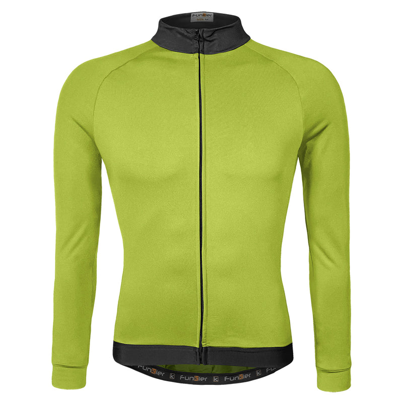 Funkier AirBloc Thermal Long Sleeve Jersey in Yellow - Large [Yellow]