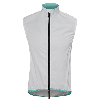 Funkier Windbloc Ladies Pro Gilet in White/Mint - Medium
