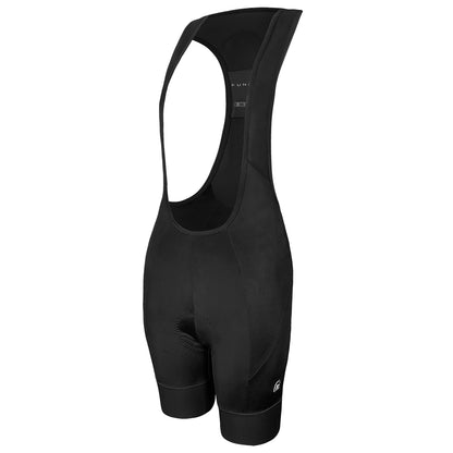 Funkier Ioza Ladies Pro Double Strap Bib Shorts in Black - Medium [Black]