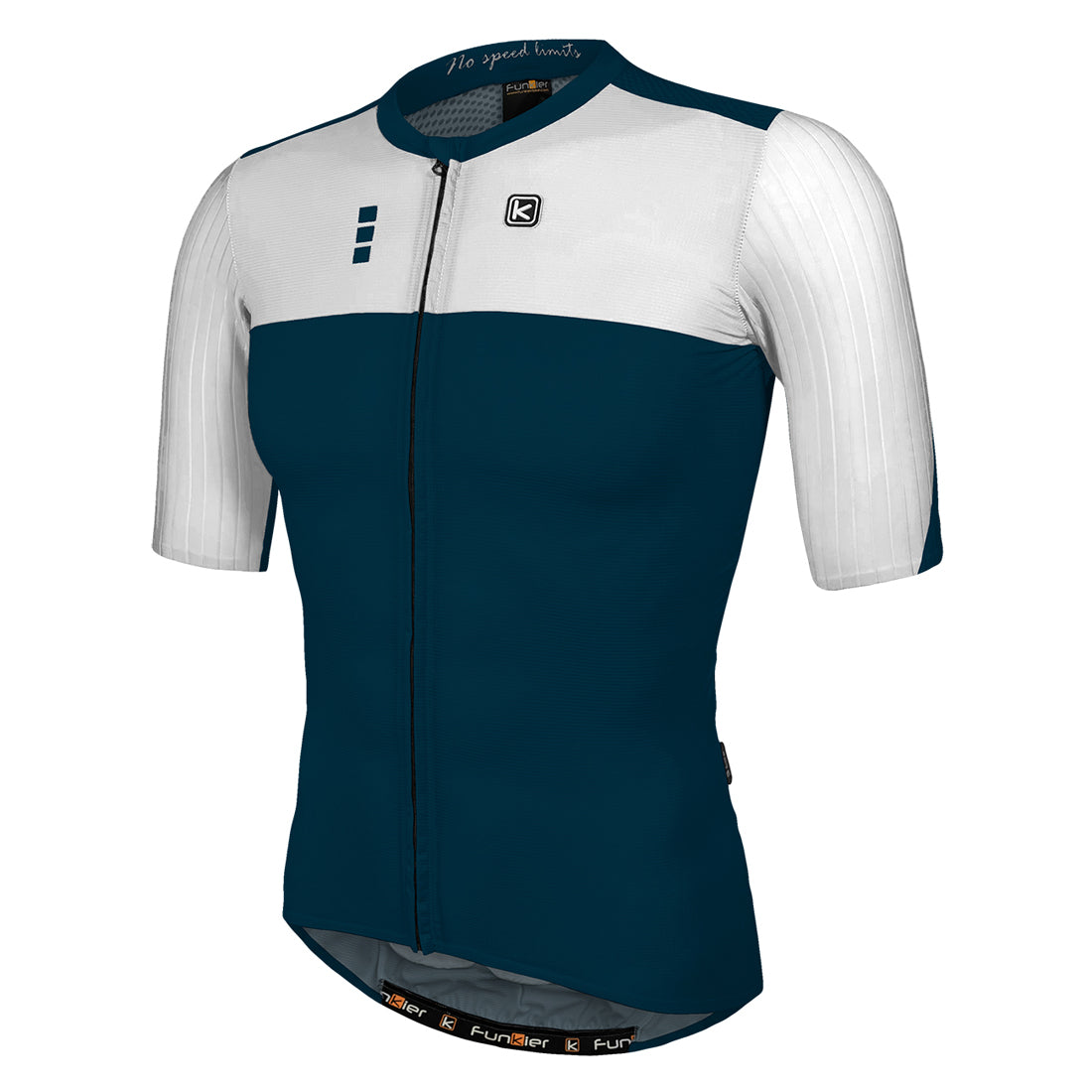 Funkier Ixara Gents Short Sleeve Elite Jersey in Navy/White - Large