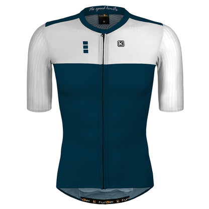 Funkier Ixara Gents Short Sleeve Elite Jersey in Navy/White - Large