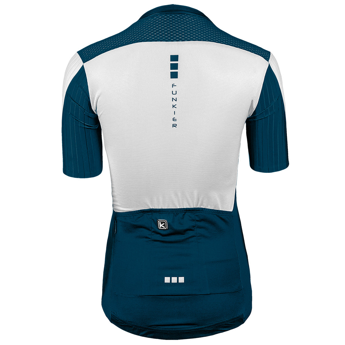 Funkier Ixara Gents Short Sleeve Elite Jersey in Navy/White - Large