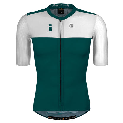 Funkier Ixara Gents Short Sleeve Elite Jersey in Teal/White - XX-Large