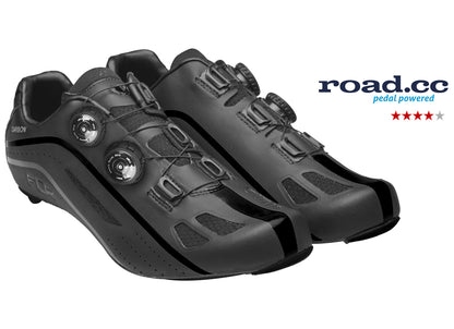 FLR F-XX Strawweight Road Race Full Carbon Sole Shoe in Black - Size 45