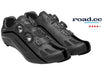 FLR F-XX Strawweight Road Race Full Carbon Sole Shoe in Black - Size 46