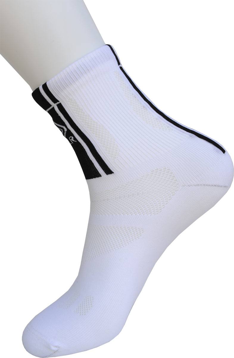 FLR Elite 5.5" Long Lightweight Socks in White - 43-47