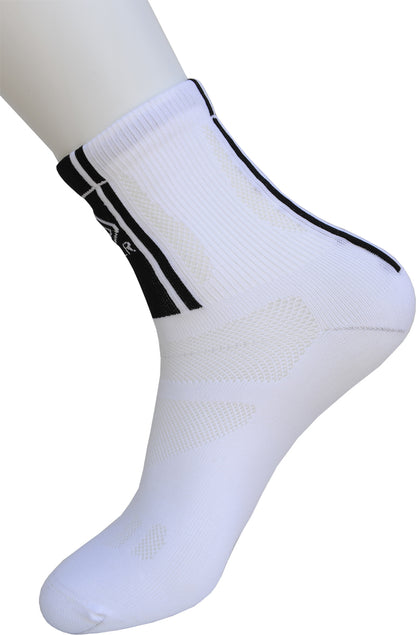 FLR Elite 5.5" Long Lightweight Socks in White - 43-47