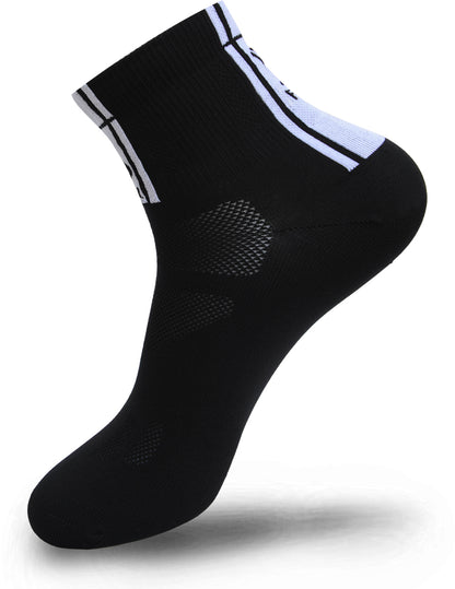 FLR Elite 3.5" Short Lightweight Socks in Black - 35-38