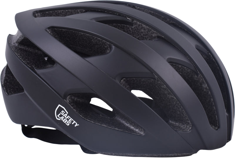 Safety Labs Eros Elite Road Inmold Helmet in Black - Medium (54-58cm)