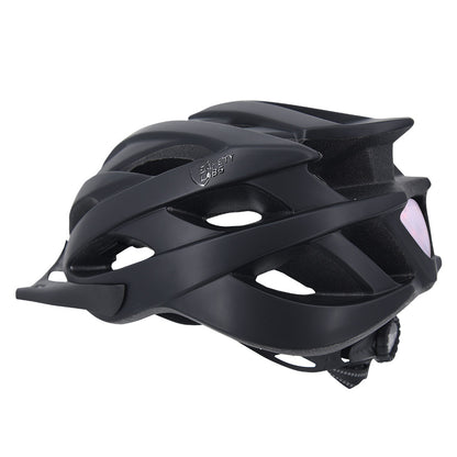 Casque Velo Adulte SAFETY LABS in-Mold AVEX Noir avec ECLAIRAGE LED INTEGREE T.L (57-61CM