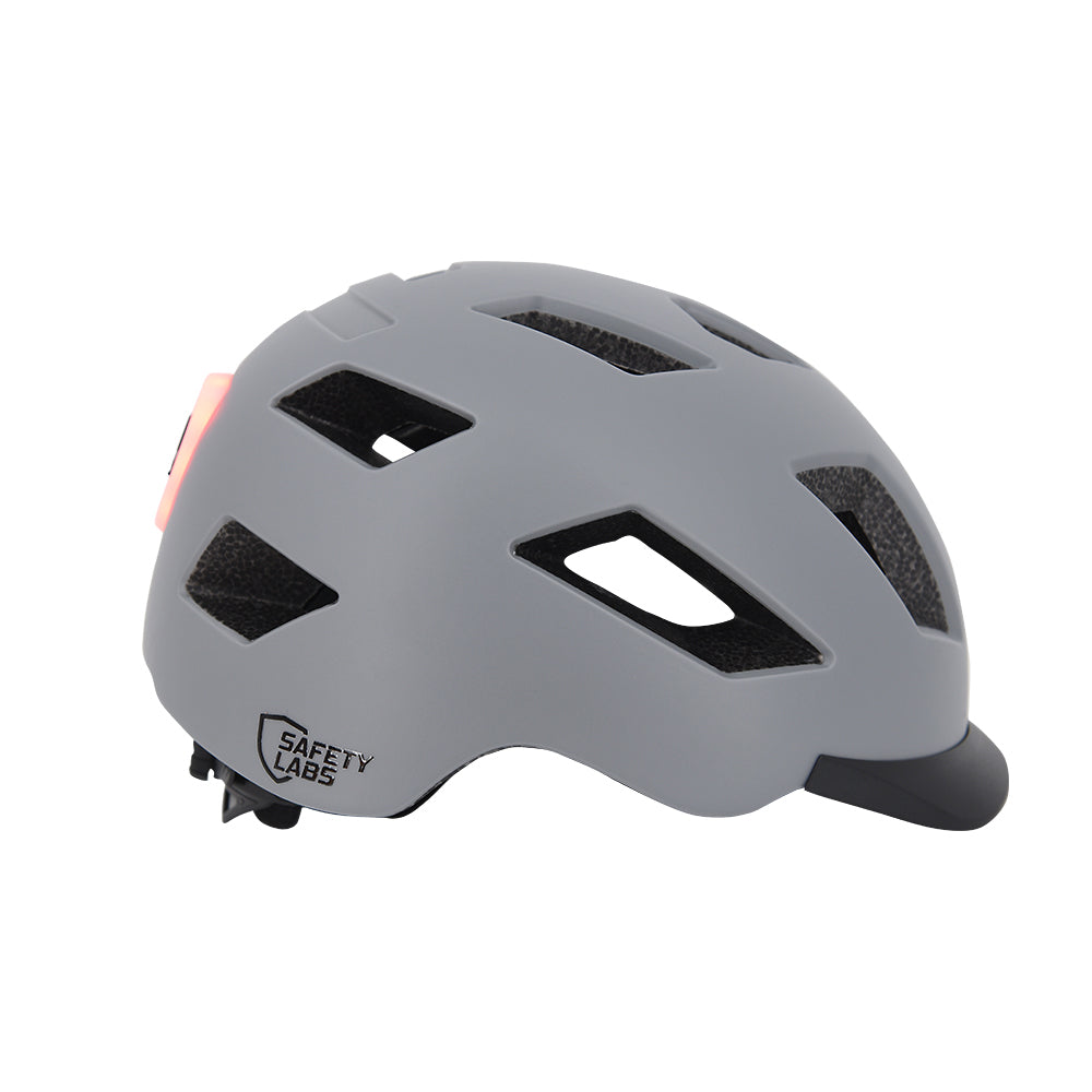 Safety Labs E-Bahn 2.0 Urban Helmet in Matt Light Grey - Large (57-61cm) [Grey]