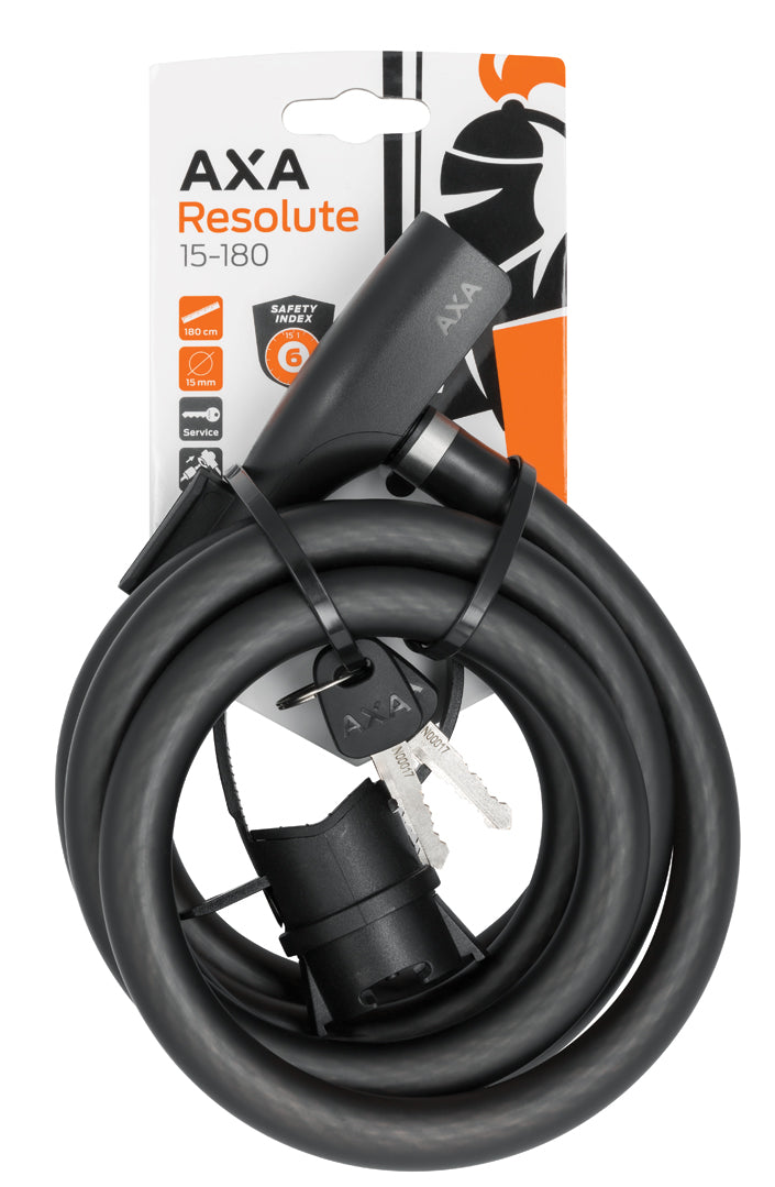 AXA Resolute 180cm/15mm Cable Lock - Key