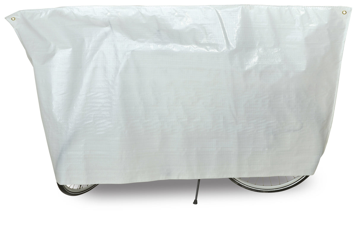 VK "Classic" Waterproof Single Bicycle Cover Incl. 5m Cord - White