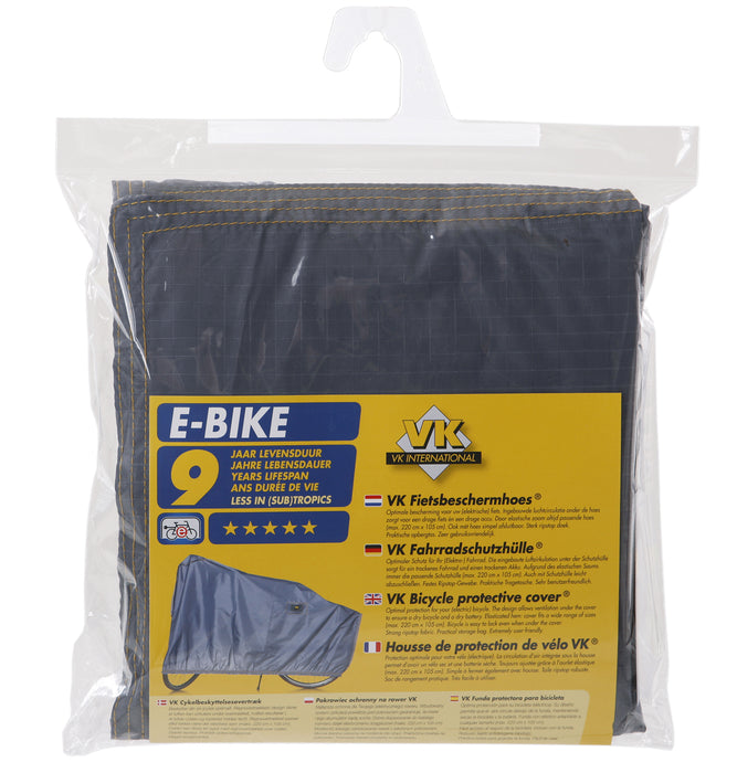 Vk International 2260050900 Bicycle Cover Grey, 220 x 110 x 110 cm