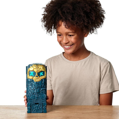 Treasure X Lost Lands Skull Island Frost Tower Micro Playset, 15 Levels of Adventure, Survive the Traps And Discover 2 Micro Sized Action Figures, Will You Find Real Gold Dipped Treasure?