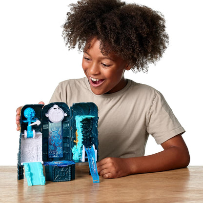 Treasure X Lost Lands Skull Island Frost Tower Micro Playset, 15 Levels of Adventure, Survive the Traps And Discover 2 Micro Sized Action Figures, Will You Find Real Gold Dipped Treasure?