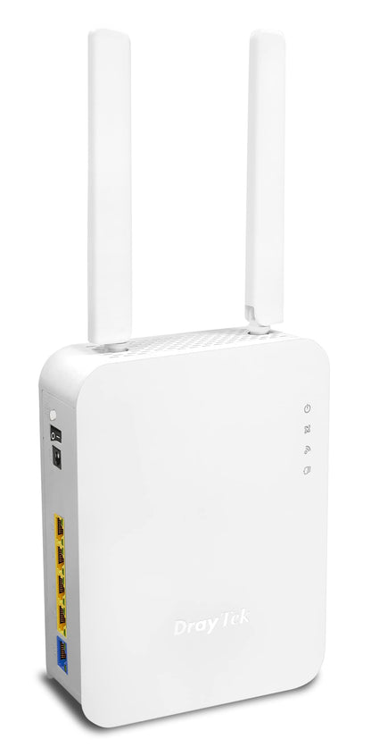 DrayTek Vigor 2135 AX WiFi 6 Dual Band Gigabit Ethernet FTTP Router, 4 x Gigabit Lan Ports, Load Balancing, QOS. Ideal For Gaming/Prosumer Low Latency Streaming