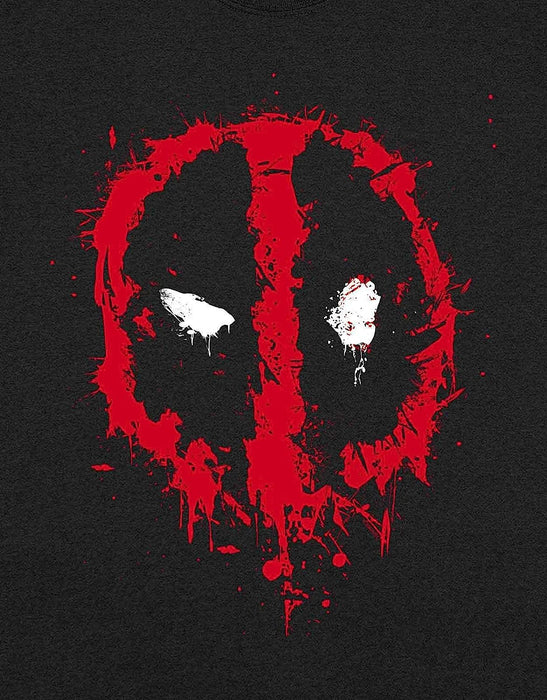 Deadpool T Shirt Splat Face Logo Official Unisex