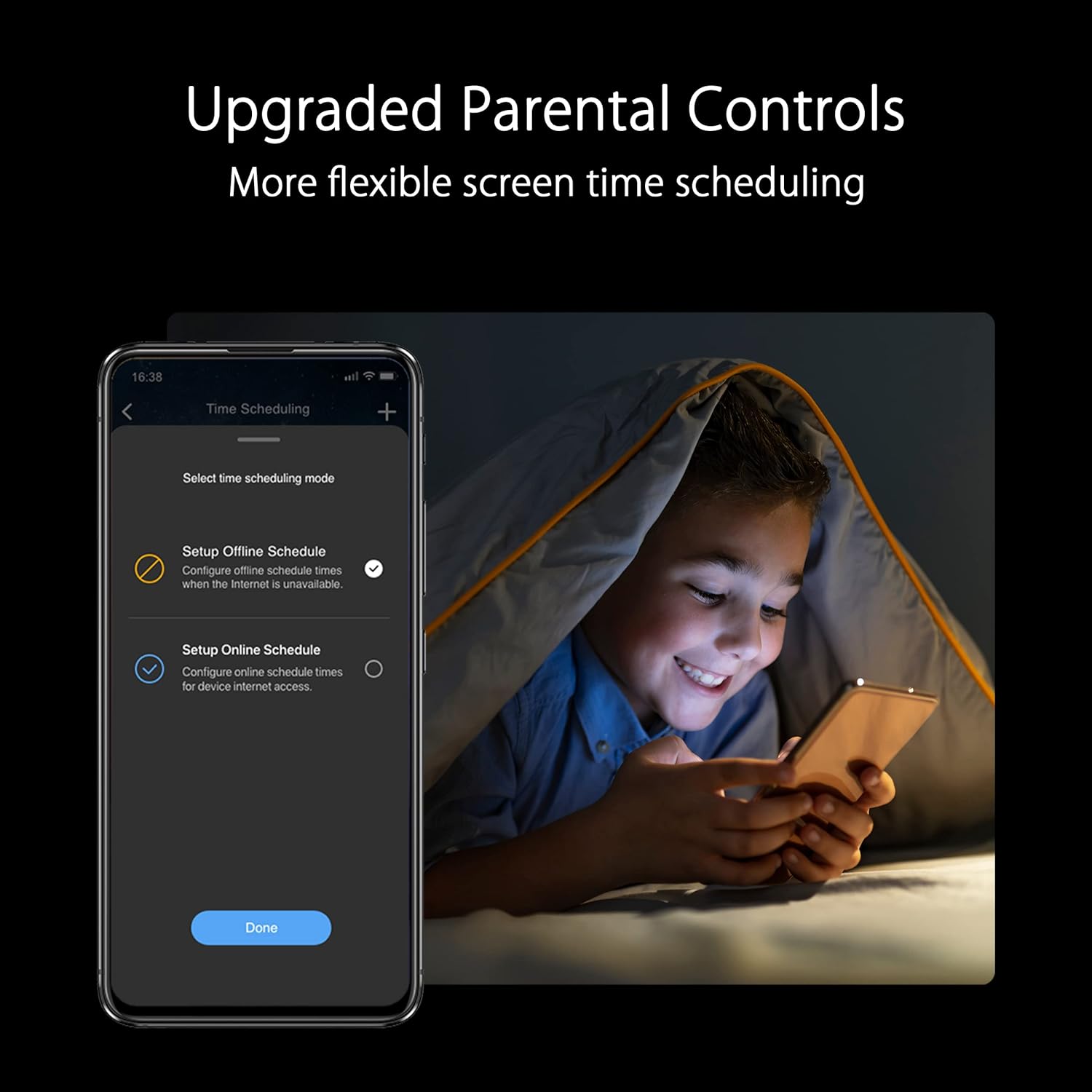 ASUS RT-AXE7800 Tri-band WiFi 6E Extendable Router, 6GHz Band, 2.5G Port, Subscription-free Network Security, Instant Guard, Advanced Parental Control, Built-in VPN, AiMesh Compatible, Smart Home, SMB